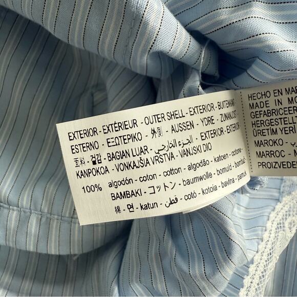 Zara Lace Trim Crop Top And Shirt - Picture 7 of 7